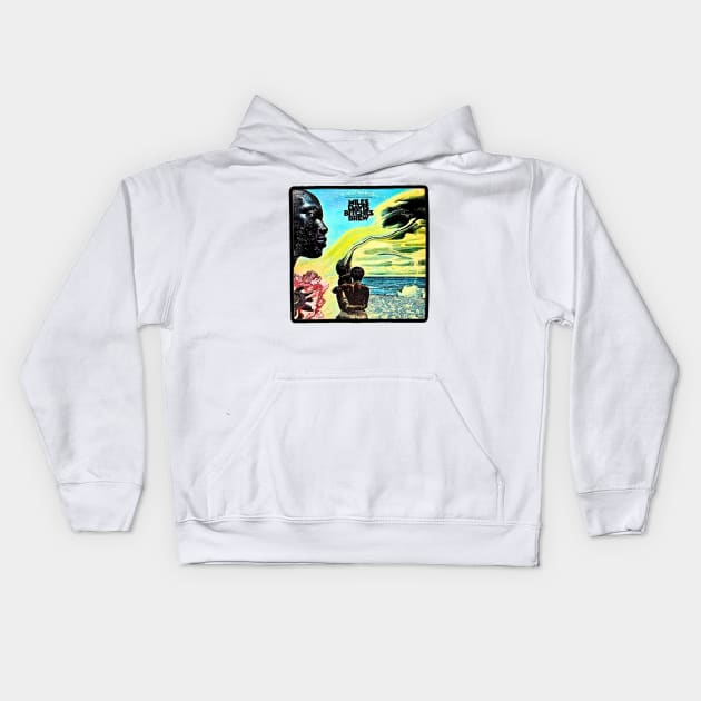 Bitches Brew Album Cover - Miles Davis Kids Hoodie by Veritè Kulture Vulture T-Shirts & Apparel